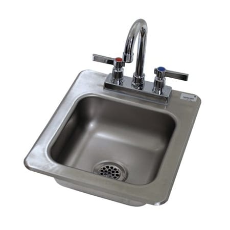 Advance Tabco 12" W x 14" L x Drop-In (Sink), Deck Mount (Faucet), Drop-In Sink DI-1-25