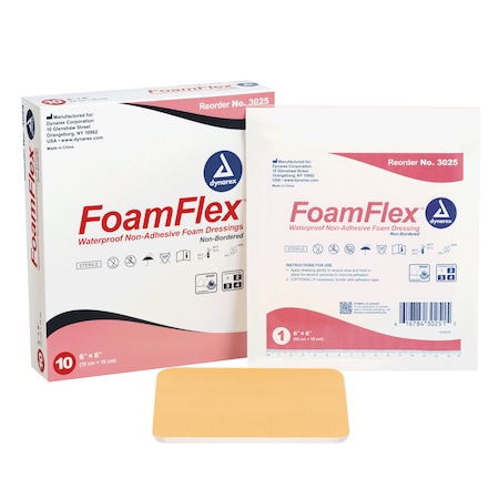 Dynarex FoamFlex Non-Adhesive Waterproof, PK120 3025