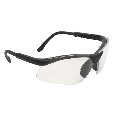 Radians Revelation, Safety Glasses, Anti-Scratch, Clear Lens, Black Frame, Half-Frame RV0110