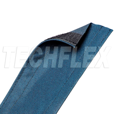 Techflex Braided Cable Wrap, 25 ft, Nylon, Blue DRN5.00BL