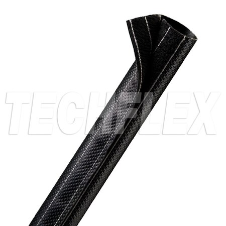 Techflex Cable Sleeve, 1-3/8 in Inside Dia., 25 ft, Black DWG1.38BK