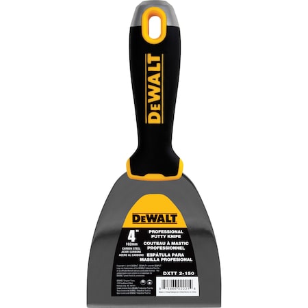 Dewalt Putty Knife, CS, Soft Grip Handle, 4 DXTT-2-150