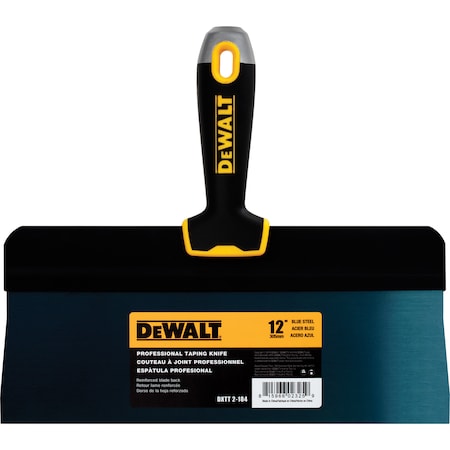 Dewalt Taping Knife, Bg Back, BS, Sft Grip, 12" DXTT-2-184