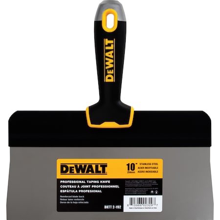 Dewalt Taping Knife, Bg Back, SS, Sft Grip, 10 DXTT-2-192