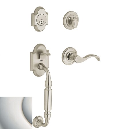 Baldwin Entry Handlesets Lifetime Bright Nickel 85305.055.LENT