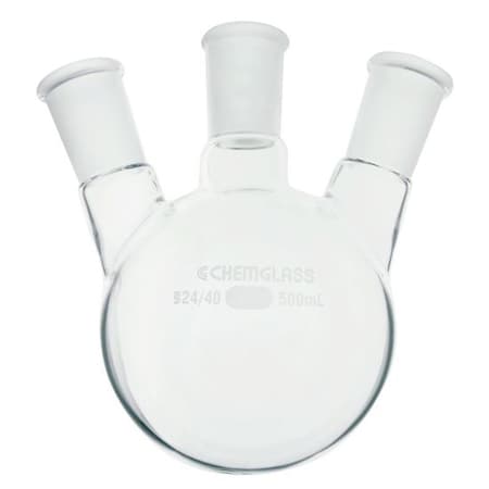Chemglass Round Bottom Flask, 2000mL CG-1524-50