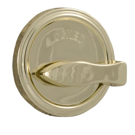 Weslock Turn Only Deadbolt Adjustable Latch and Deadbolt Strike Bright Brass 00667---3SL20