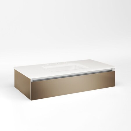 Robern Cartesian, 36X7.5X18, Plumb Satin Bronze VM36H1D18P12N