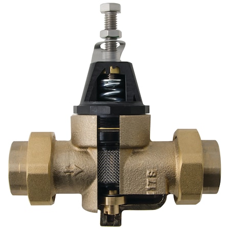 Watts Press Reducing Valve, 25-75, 3/4", 0009477 0009477