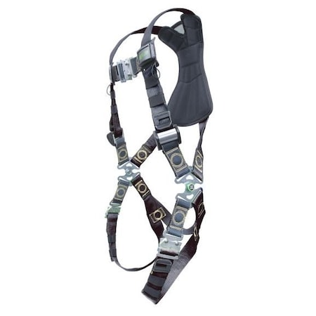 Honeywell Miller Revolution(R) Full Body Harness for Hot Work, S/M, 400 lb., Quick-Connect Chest/ Tongue Leg Straps RKN-TB/S/MBK