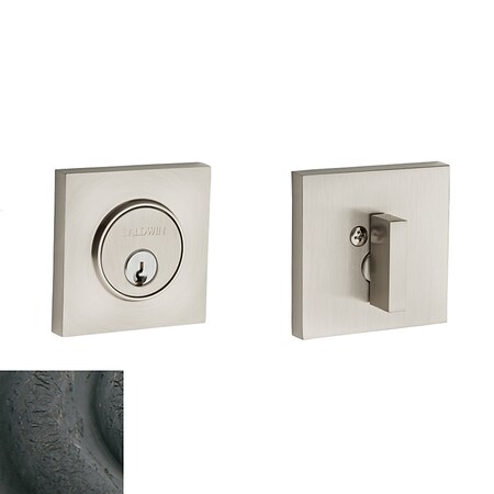 Baldwin Estate Distressed Oil Rubbed Bronze Deadbolts 8220.402