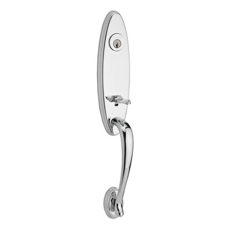 Baldwin Reserve Full Dummy Chesapeake Handleset RH Curve Lever and Bright Chrome FD.CHEXCUR.R.TAR.260