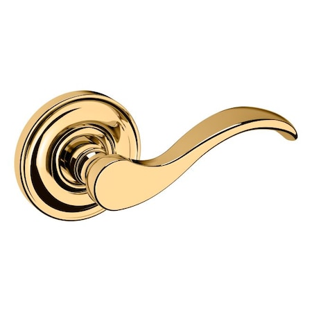 Baldwin Wave Lever Lifetime Brass Door Levers Lifetime Brass 5455V.003.RDM