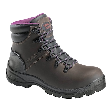 Avenger Safety Footwear Women's Soft Toe MID Work Boot, Brown, 8, Medium, A8675 A8675-8M