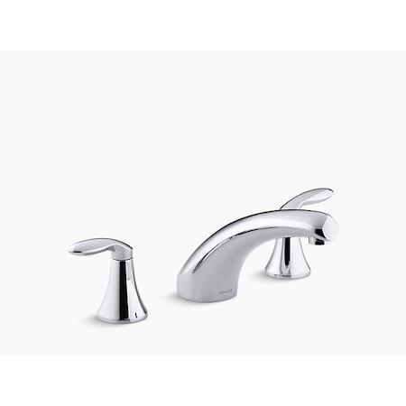 Kohler 8 in Mount, 3 Hole Coralais Deck-Mount Bath Faucet Trim T15290-4-CP