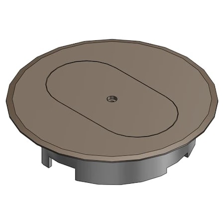 Carlon Box Cover, Floor Box Type, Non-Metallic, Duplex Receptacle Cover Type E97DSB