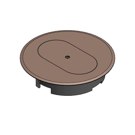 Carlon Box Cover, Floor Box Type, Non-Metallic, Duplex Receptacle Cover Type E97DSC