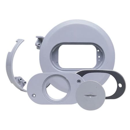 Carlon Electrical Box Cover, Round, Non-Metallic E97SSRB