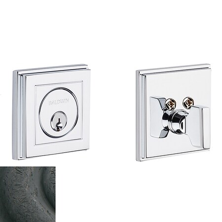 Baldwin Estate Distressed Oil Rubbed Bronze Deadbolts 8260.402