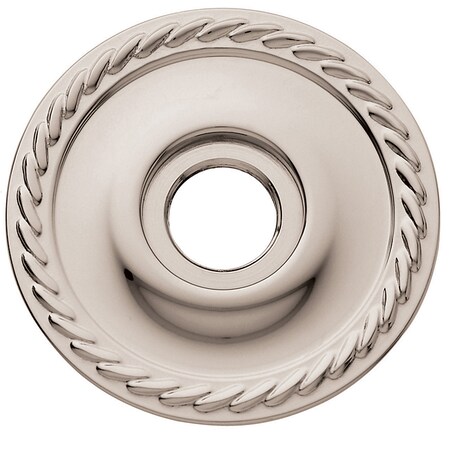 Baldwin Estate Passage Pair Rosettes Lifetime Bright Nickel 5004.055