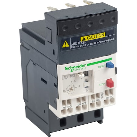 Schneider Electric Thermal Overload Relay, 1NC/1NO, 9 A Min current, 13 A Max current LRD163