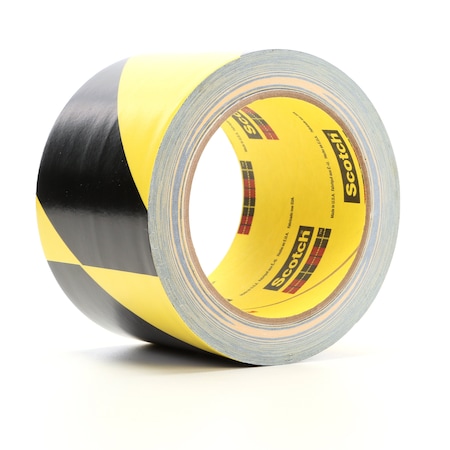 3M Safety Stripe Tape, Blk/Ylw, 2", PK24 4585