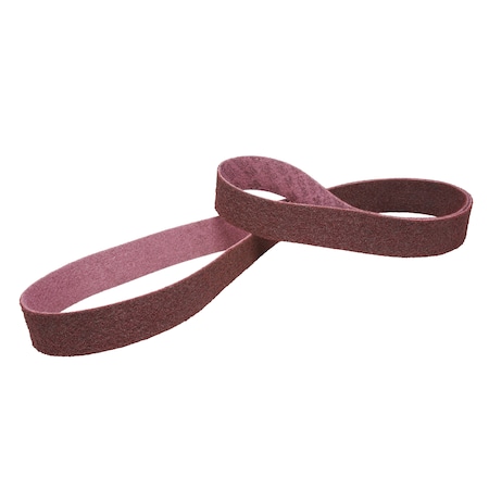 Scotch-Brite Sanding Belt, 3 in W, 132 in L, Aluminum Oxide, Medium, Maroon 7000120765