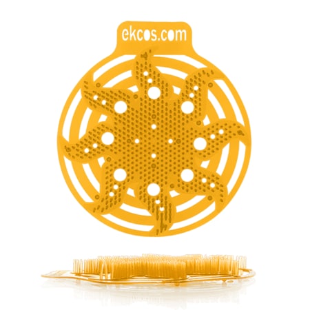 Ekcos Innovations Power Screen AntiSplash Urinal Screen Orange/Tropical Fruit, PK10 PWR-4O-10