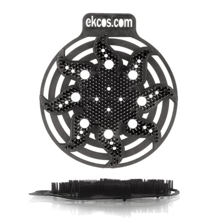 Ekcos Innovations Power Screen AntiSplash Urinal Screen Black/Mint, PK10 PWR-7BK-10