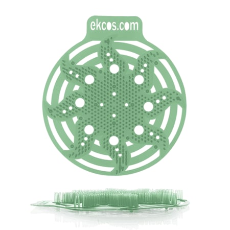 Ekcos Innovations Power Screen AntiSplash Urinal Screen Green/Pine, PK10 PWR-9G-10