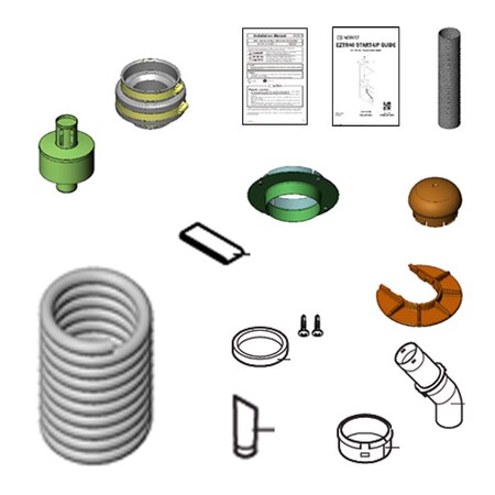Noritz Flex Vent 2" Kit 35 Feet (Ez2-Ck Is Requ EZ2FVK-2