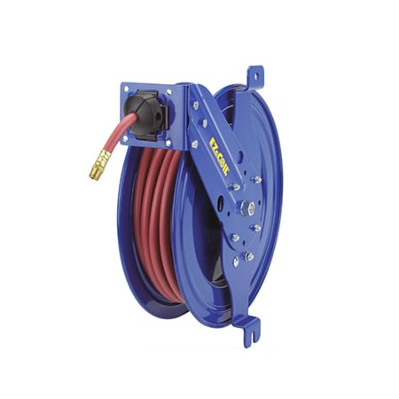 Coxreels Side Mount Reel with Guide Arm, 1/4" Hose Dia., 25 ft. Length EZ-SG17-H125