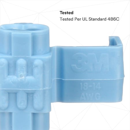 3M Insulation-Displacement Wire Connector, 16 AWG Max, 2 Port, White, Polypropylene Insulation, 600 V 560-BULK