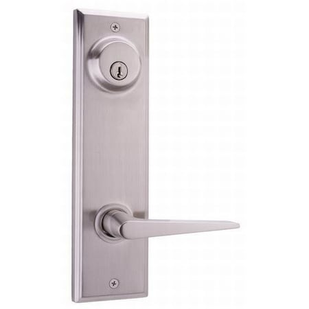 Weslock Urbana Woodward Interior DBL CYL Handleset Trim Satin Nickel 06202--2NSL2D