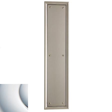 Baldwin Estate Bright Chrome Push Plates 2280.260