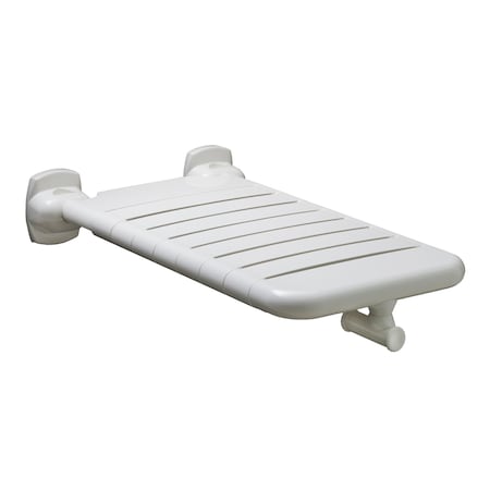 Bobrick Vinyl-Coated Folding Bathtub Seat, 32-13/16" L, Seat : Polyamide 6 Nylon, Frame, Bracket: Steel 518116X32