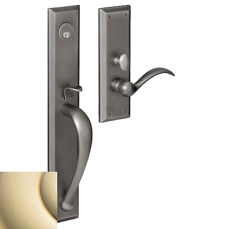 Baldwin Entry Handlesets Lifetime Brass M504.003.LENT