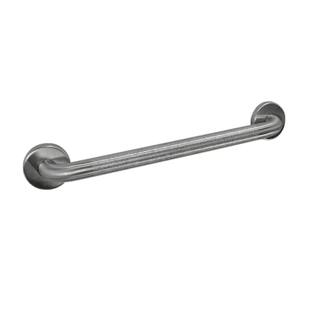 Bobrick Peened Straight Grab Bar, Peened, 1-1/4" dia., 33-1/8" L, Stainless Steel, Satin 5806.99X30