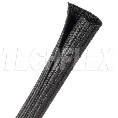Techflex Cable Sleeve, 5/8 in Inside Dia., Nylon, Black F6H0.63BK