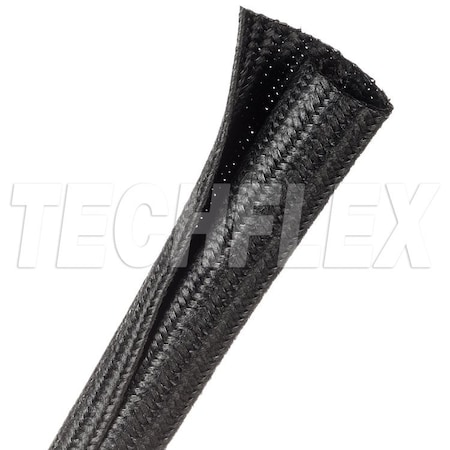 Techflex Cable Sleeve, 3/4 in Inside Dia., Nylon, Black F6H0.75BK