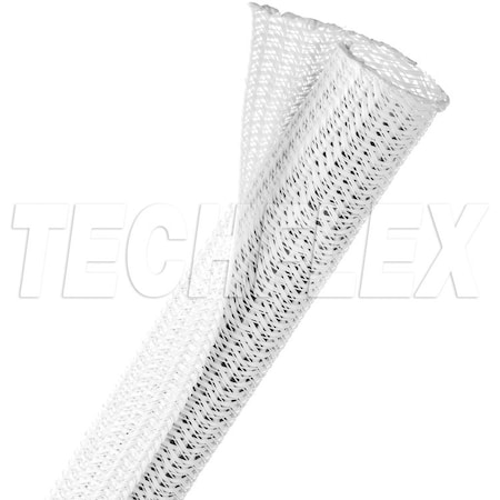 F6 Self Wrap Braided Cable Sleeve, 3/4 in Inside Dia., White F6N0.75WH