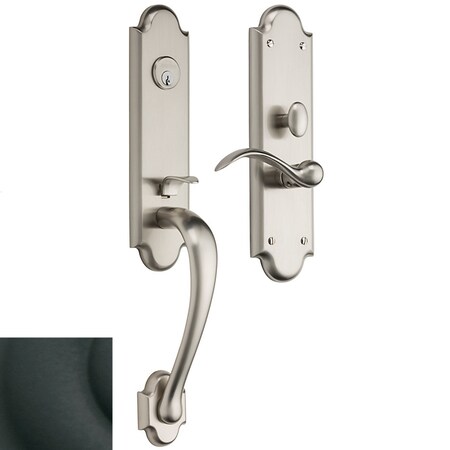 Baldwin Single Cylinder Handlesets Satin Black M512.190.LENT