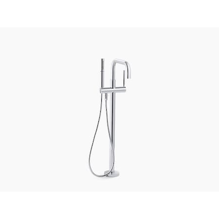 Kohler Purist(R) Floor-Mount Bath Filler Trim With Handshower T97328-4-CP