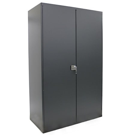 Valley Craft Electronic Locking Cabinet, 48"Wx24"Dx78 F85874A1