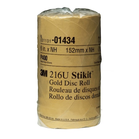 3M Disc Roll, 6", Gold, PK175 1434