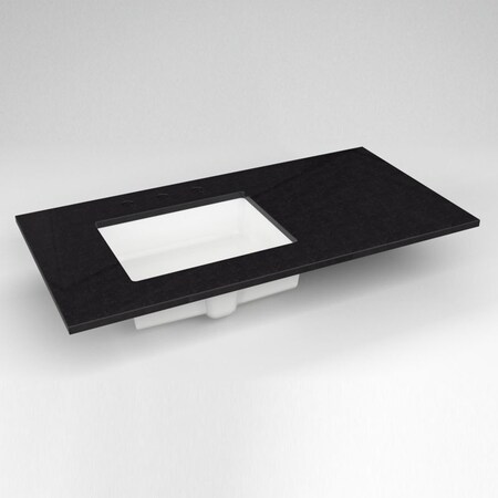 Robern Vf Top W/O.F., 3 Hole Lava Black, 43"X22" TF43ULO90-8