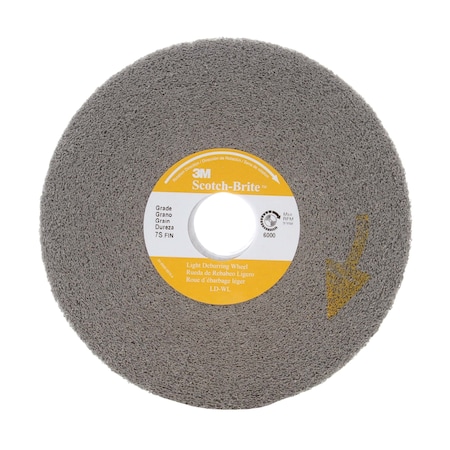 Scotch-Brite Light Deburring Wheel, 12"x1/2"x5", PK2 7000120907