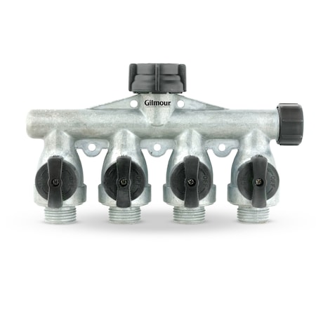 Gilmour Medium Duty Full Flow Metal Quad Shut-Of 800404-1001
