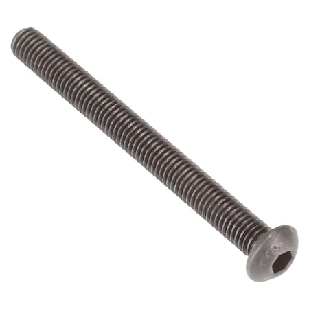 Zoro Select M8-1.25 Socket Head Cap Screw, Button, Black Oxide Steel, 80 mm Length, 100 PK M07150.080.0080