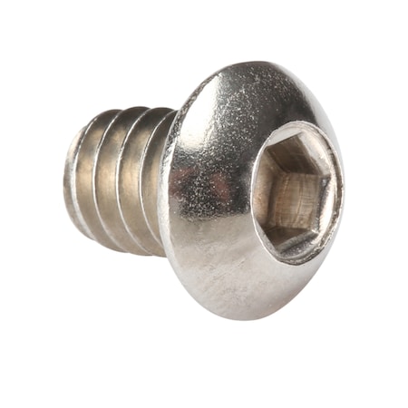 Zoro Select 1/4"-20 Socket Head Cap Screw, Button, Plain 18-8 Stainless Steel, 5/16 in Length, 100 PK U51030.025.0031